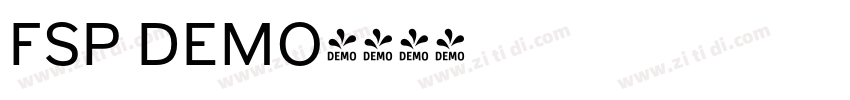 FSP DEMO字体转换